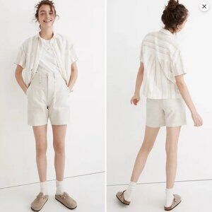 Madewell Linen Button Up Shirt NWOT Size 4XL